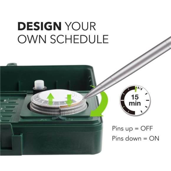 BN-LINK Outdoor Multi Socket Timer, 6 Outlet  Power Stake with 6ft Cords - Picture 3 of 6